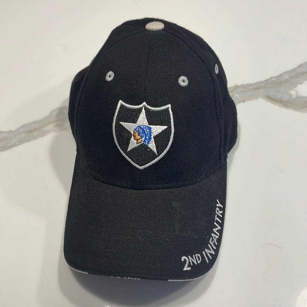 Never worn baseball style cap - adjustable- 2nd Infantry Division